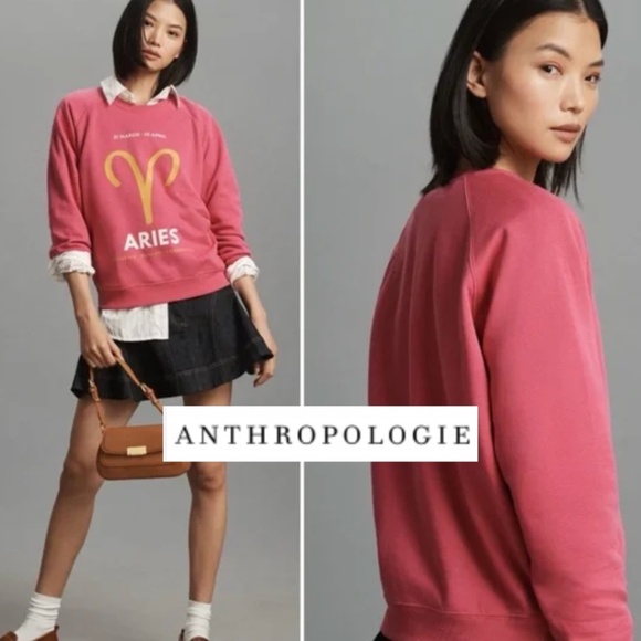 Anthropologie Tops - Anthropologie The Zodiac Aries Sweatshirt By Catherine O’Sullivan ,S,CB2420